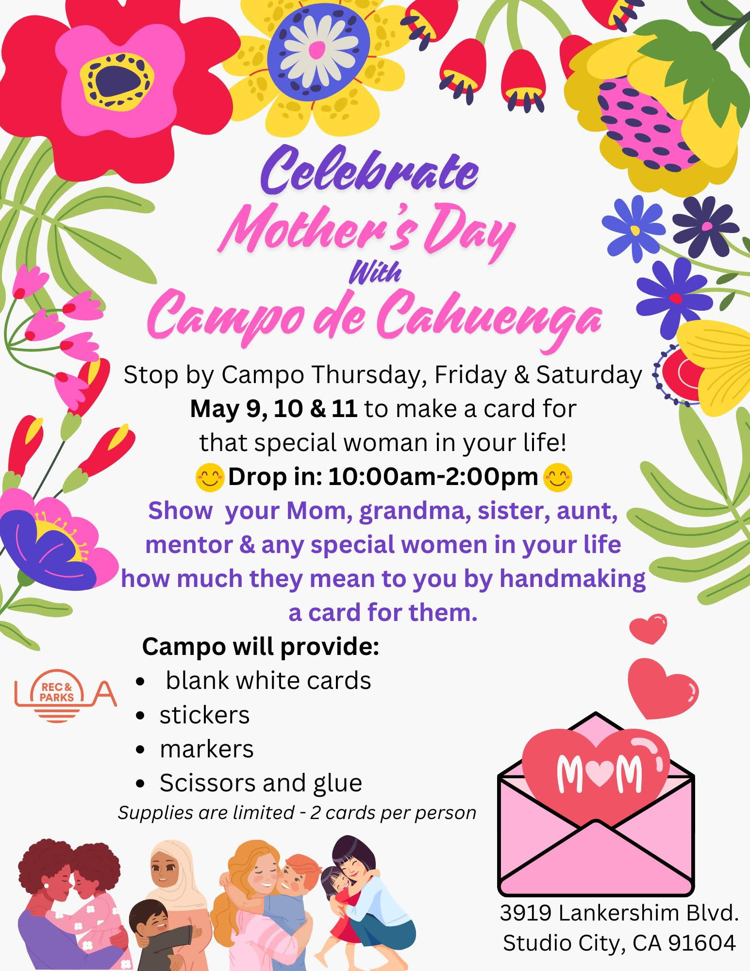 Make a Mothers Day Card at Campo!