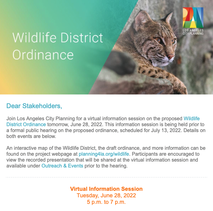 Wildlife Ordinance Workshop and Hearing this Week