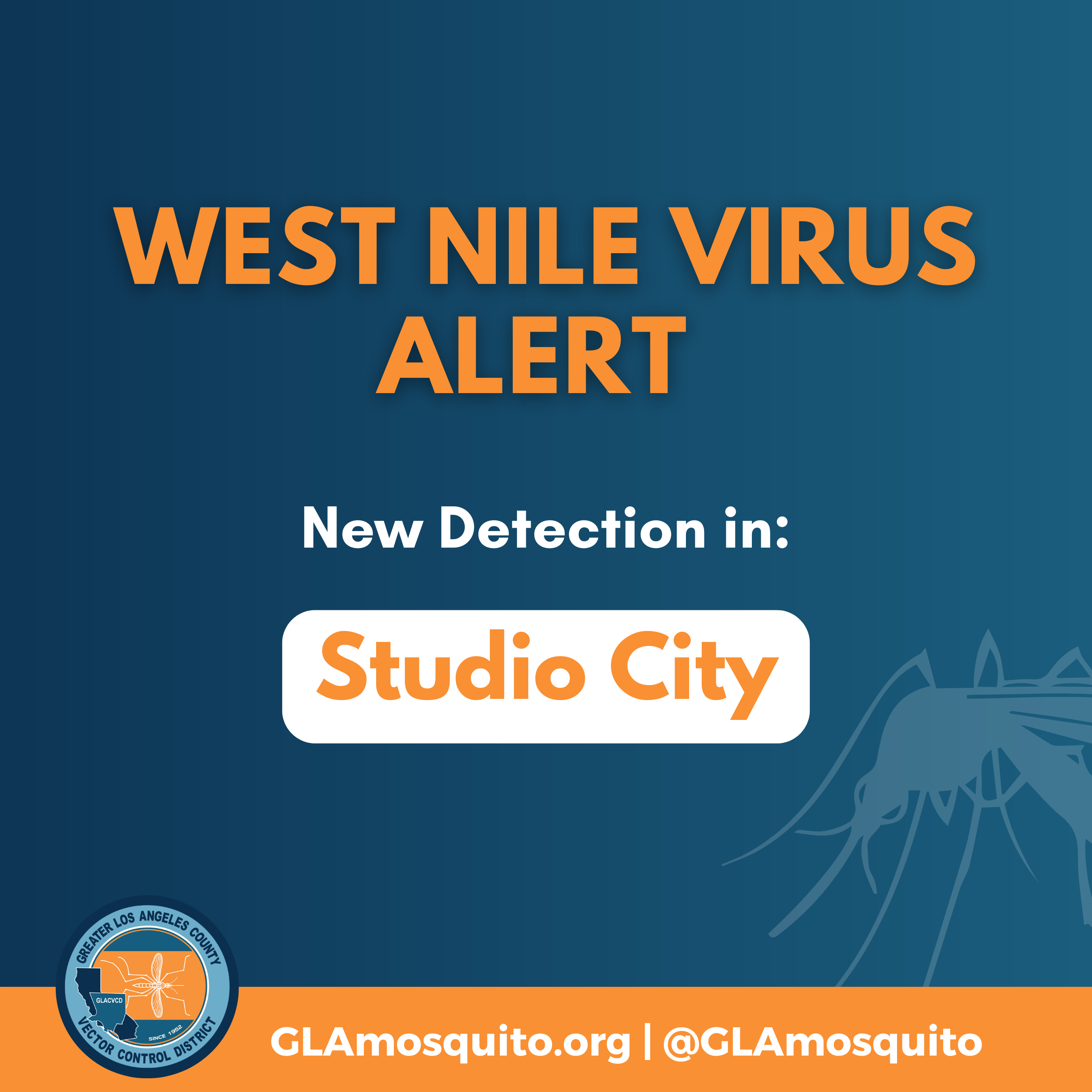 West Nile Virus Found in Studio City