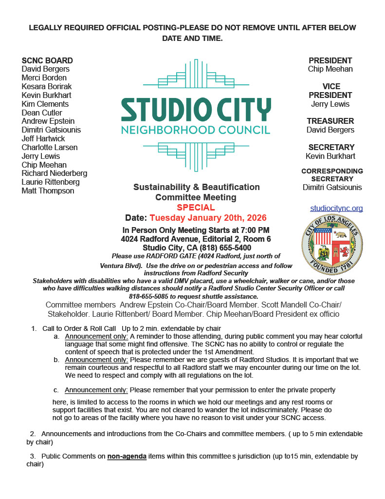 Sustainability Beautification Committee Meeting