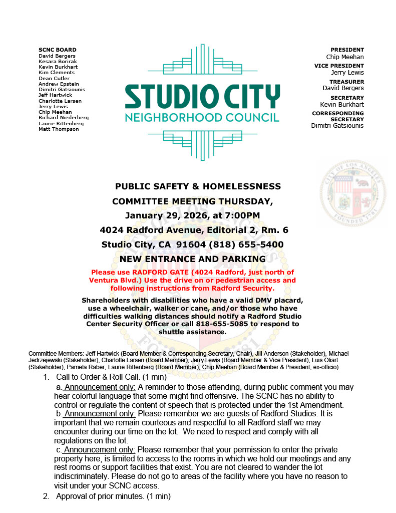 Public Safety Meeting Tonight