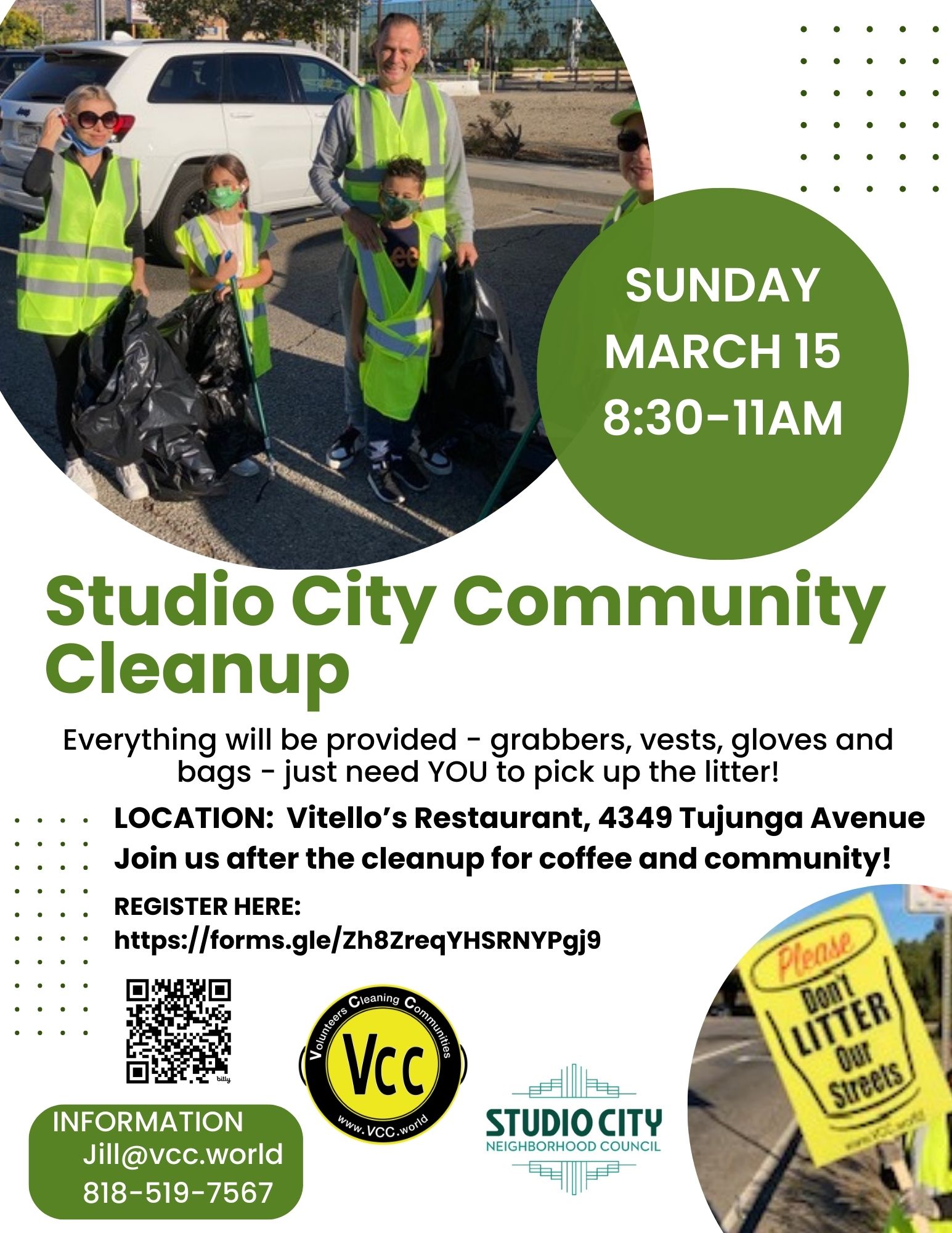 Community Cleanup:  SUNDAY