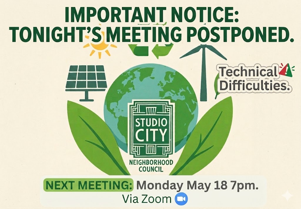 Sustain Committee Meeting  Postponed