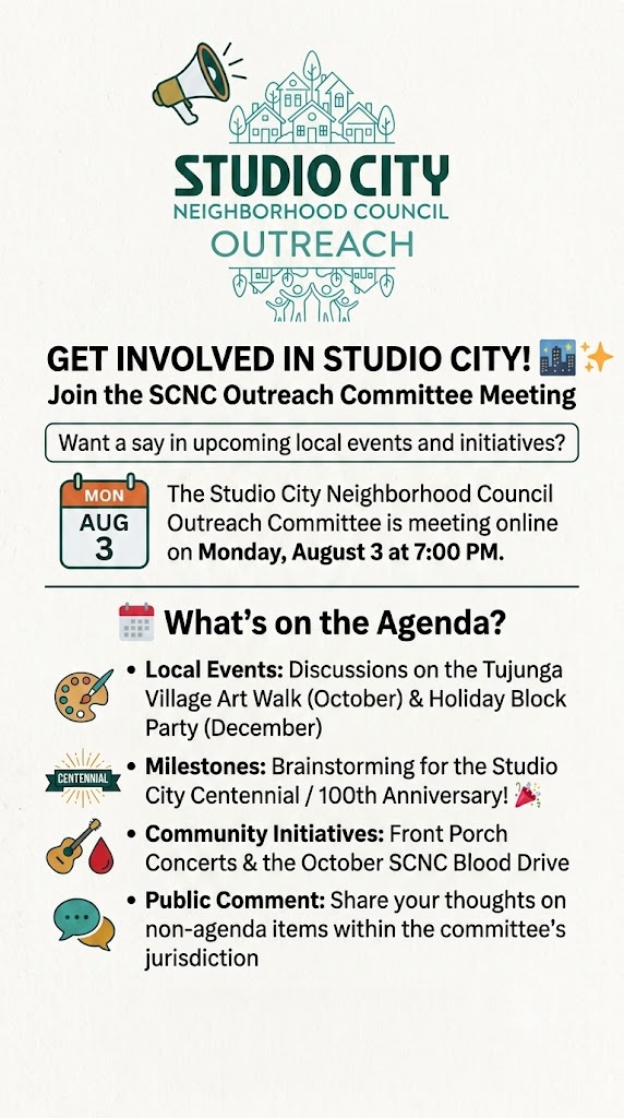 Monday: Outreach Committee Meeting